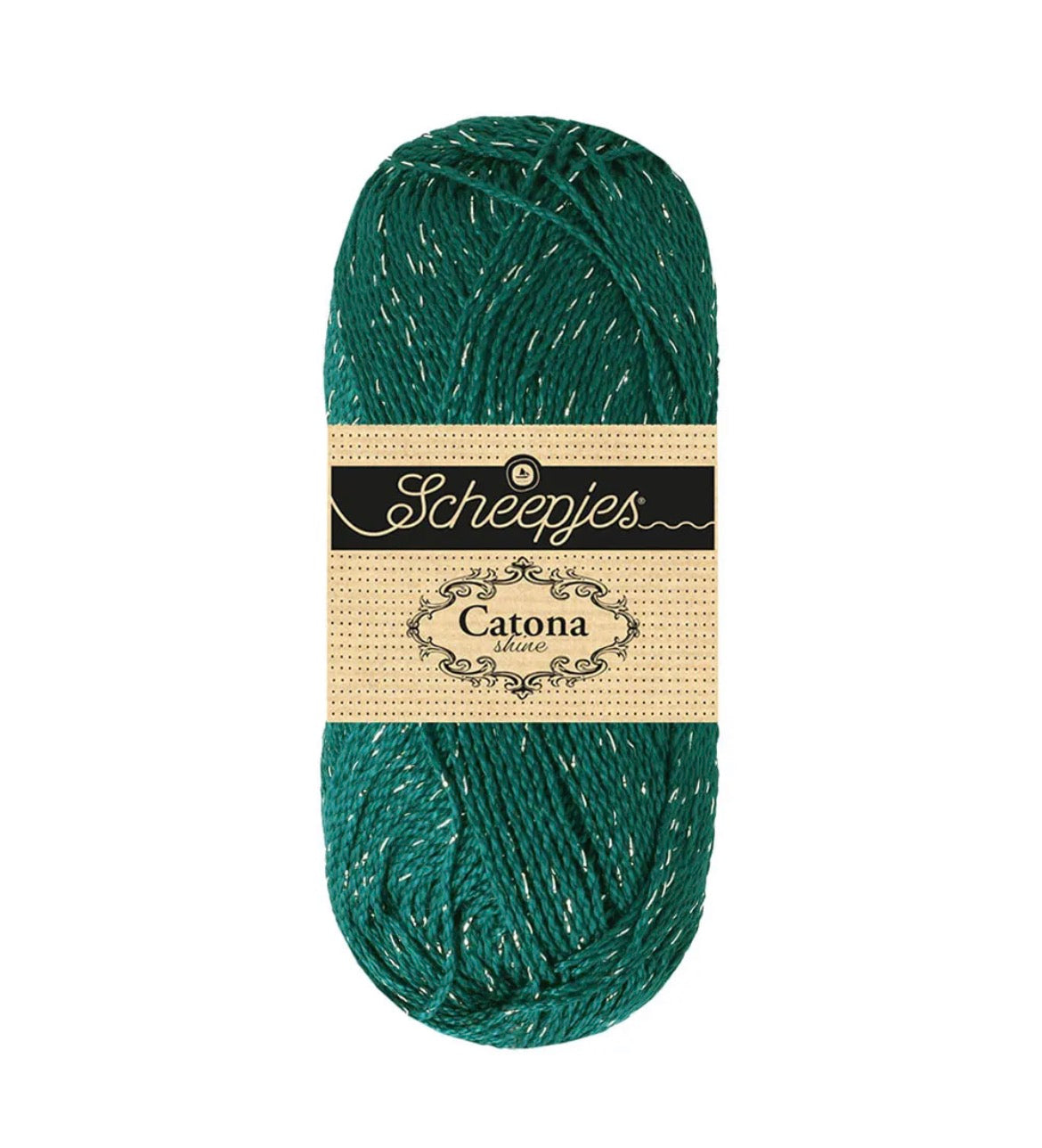 Catona shine 50g / 401 Dark teal silver
