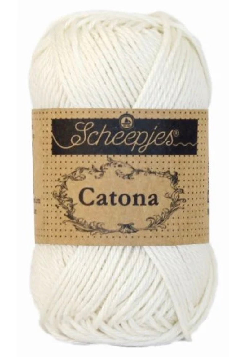 Catona 50g / 105 Bridal white / Coton premium pour crochet et amigurumi
