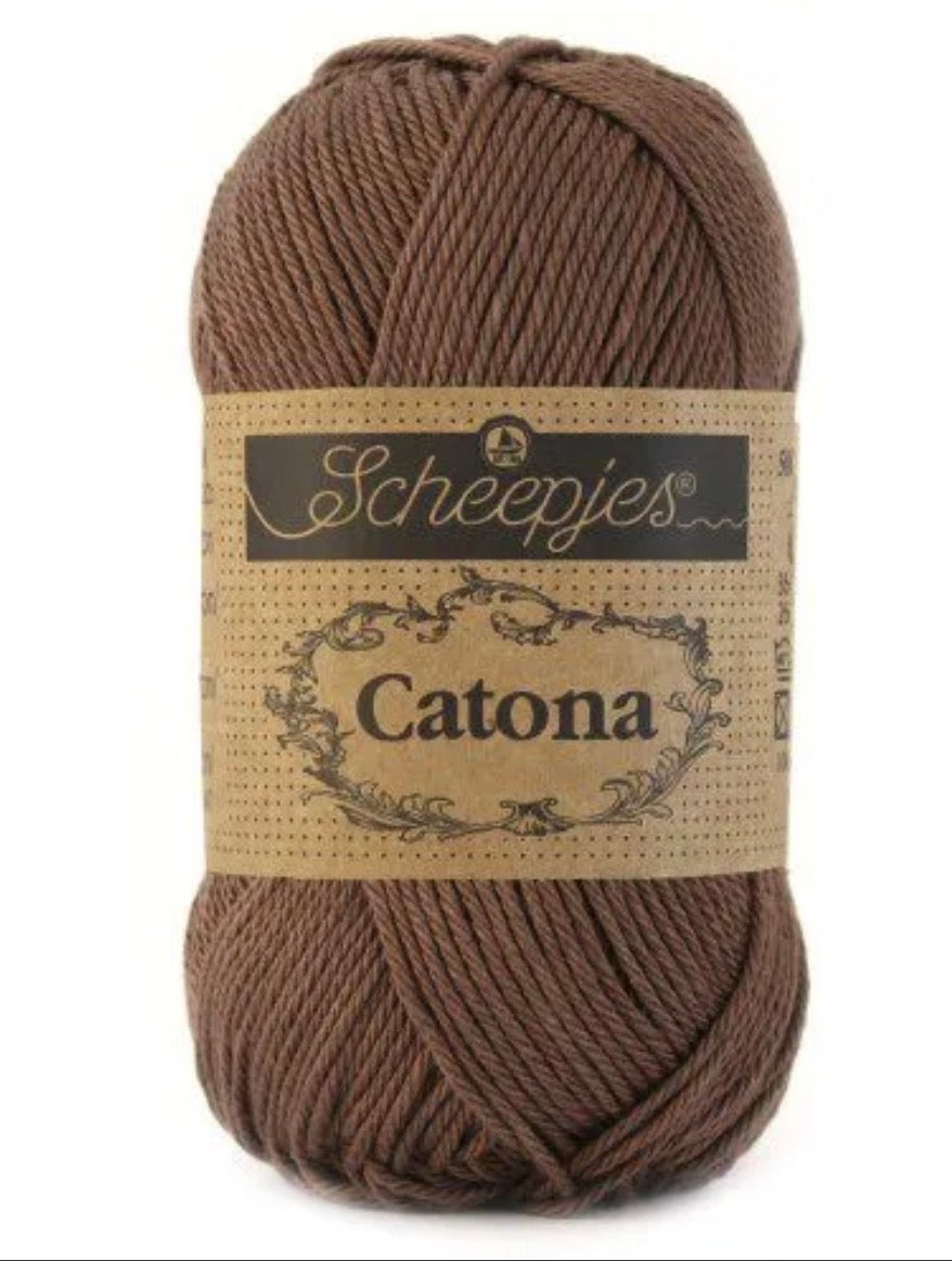 Catona 50g / 507 Chocolate / Coton premium pour crochet et amigurumi