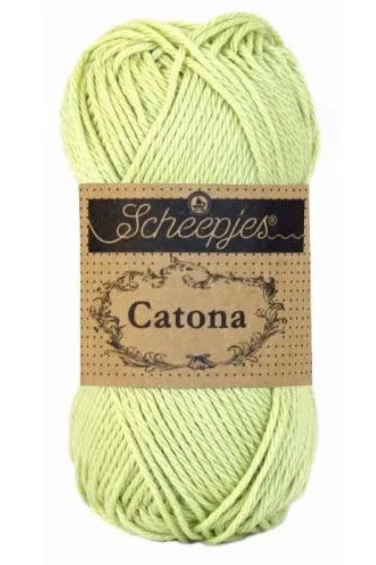 Catona 50g / 392 Lime juice / Coton premium pour crochet et amigurumi