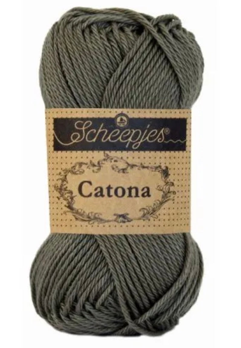 Catona 50g / 387 Dark olive / Coton premium pour crochet et amigurumi