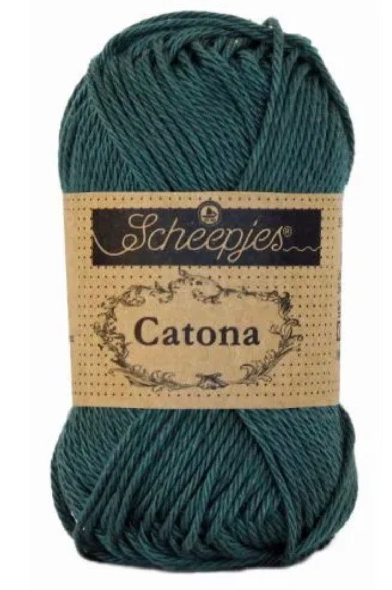 Catona 50g / 244 Spruce / Coton premium pour crochet et amigurumi
