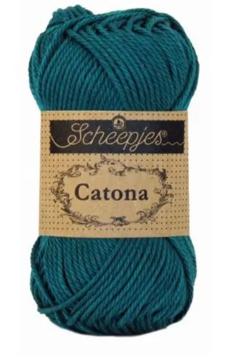 Catona 50g / 401 Dark teal / Coton premium pour crochet et amigurumi