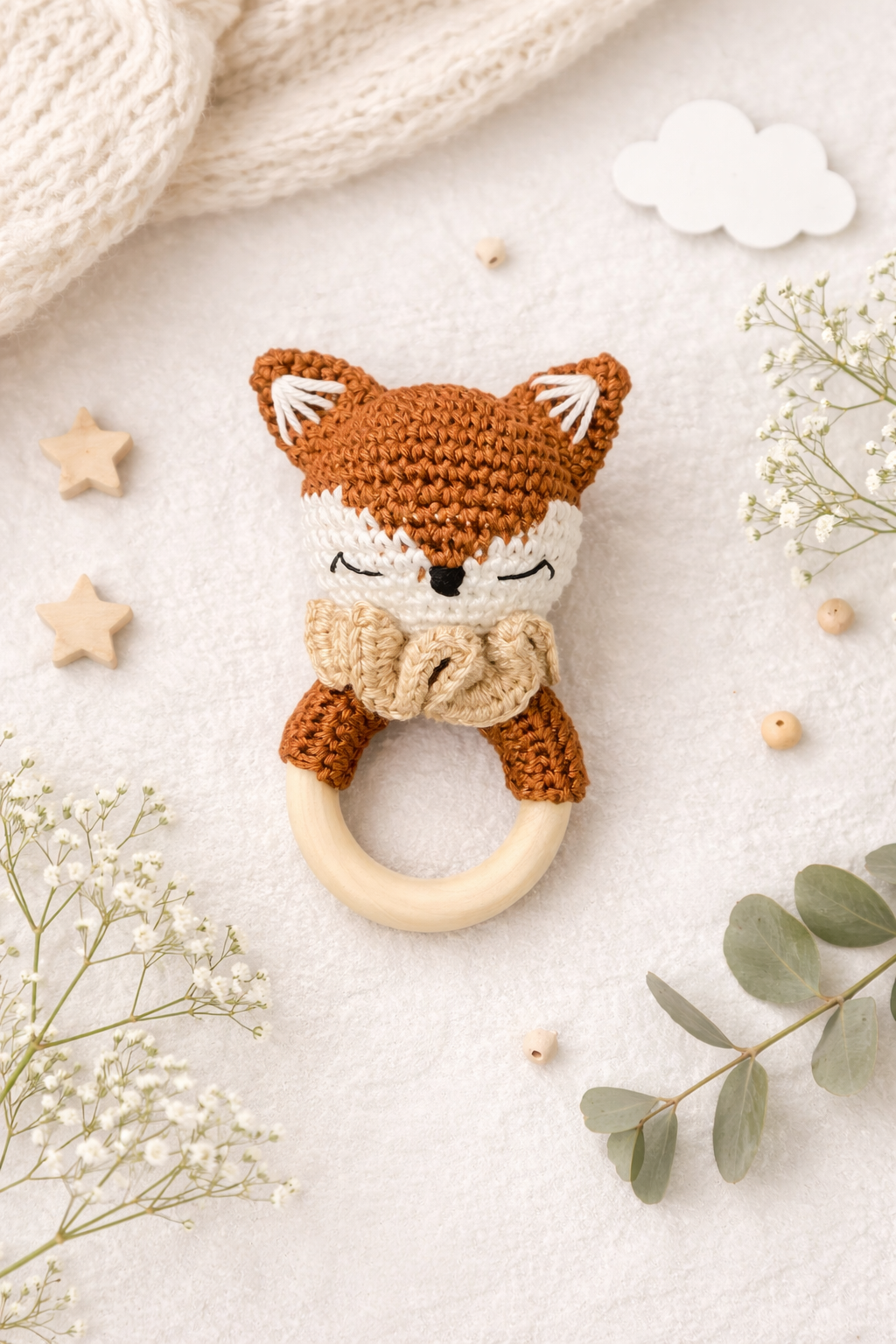 Tutoriel crochet / Hochet renard français / English