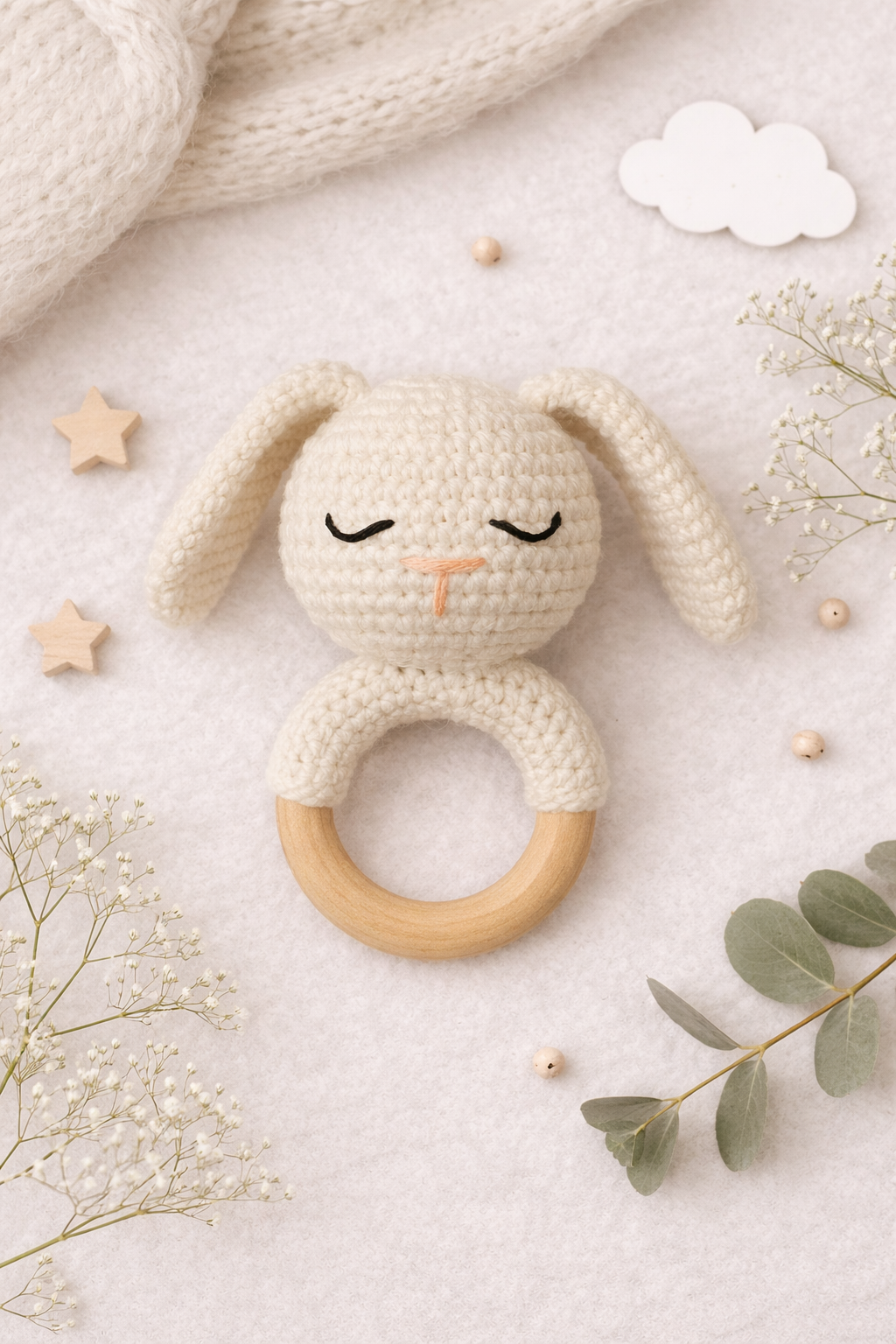 Tutoriel crochet / Hochet lapin français / english