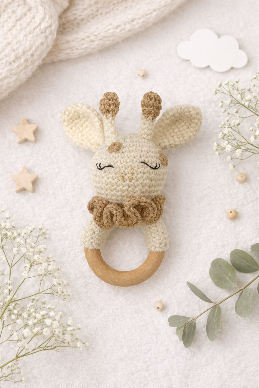 Tutoriel crochet / Hochet girafe français / english