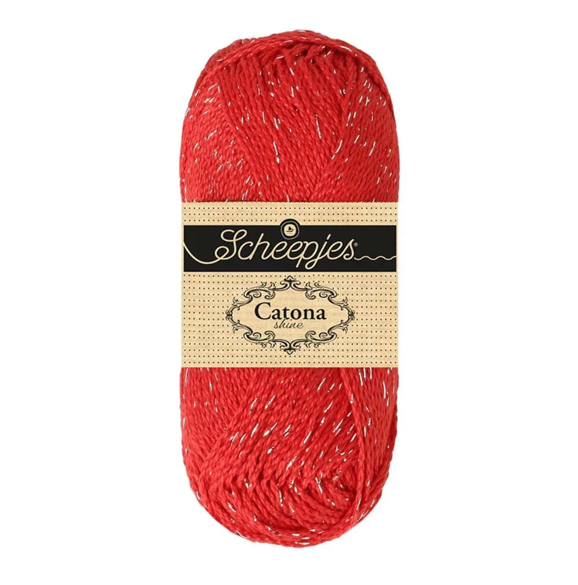 Catona shine 50g / 115 Hot red silver