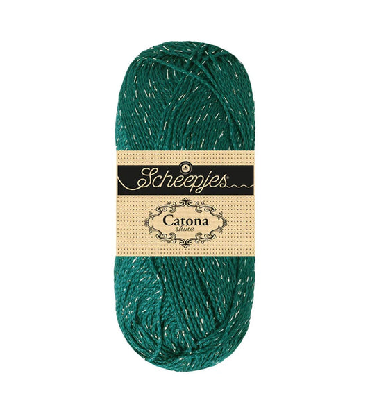 Catona shine 50g / 401 Dark teal silver