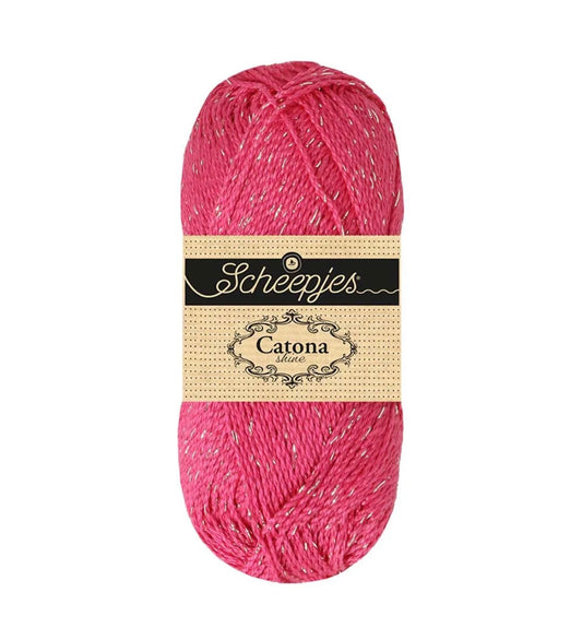 Catona shine 50g / 114 shocking pink silver