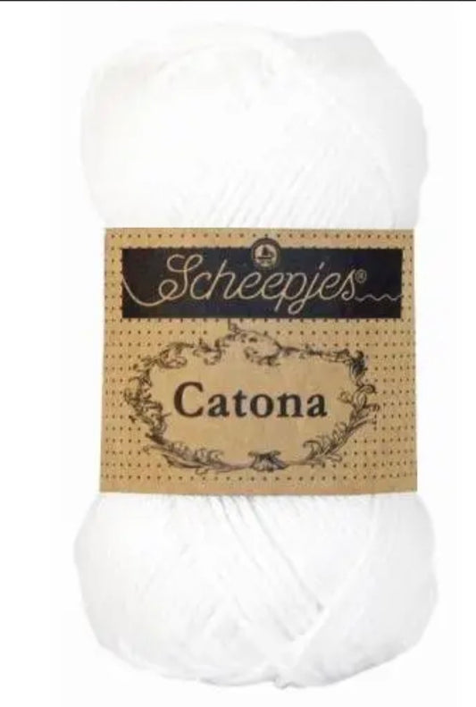 Catona 50g / 106 snow White / Coton premium pour crochet et amigurumi