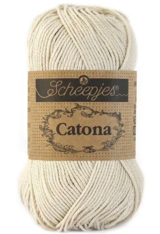 Catona 50g / 505 Lin / Coton premium pour crochet et amigurumi