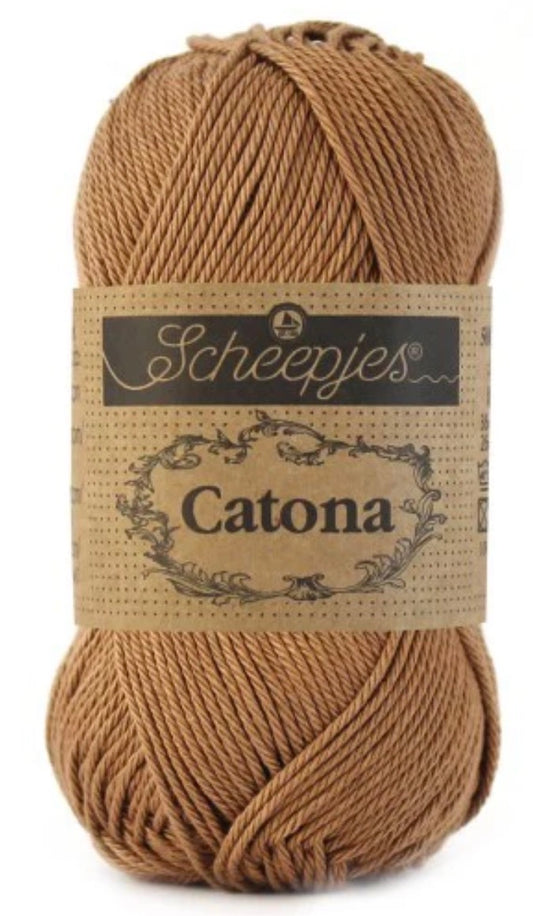 Catona 50g / 503 Hazelnut / Coton premium pour crochet et amigurumi