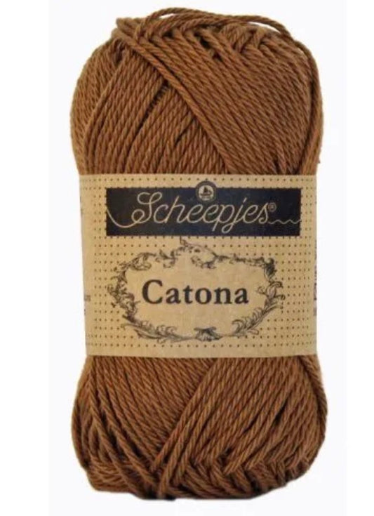 Catona 50g / 157 Root beer / Coton premium pour crochet et amigurumi
