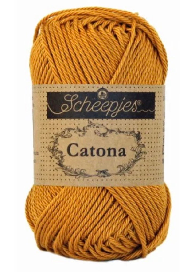 Catona 50g / 383 Ginger gold / Coton premium pour crochet et amigurumi