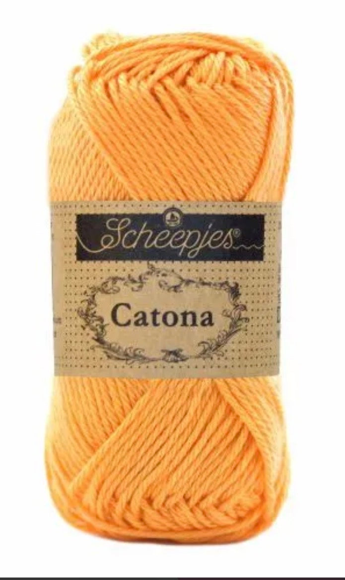Catona 50g / 411 Sweet orange / coton premium pour crochet et amigurumi