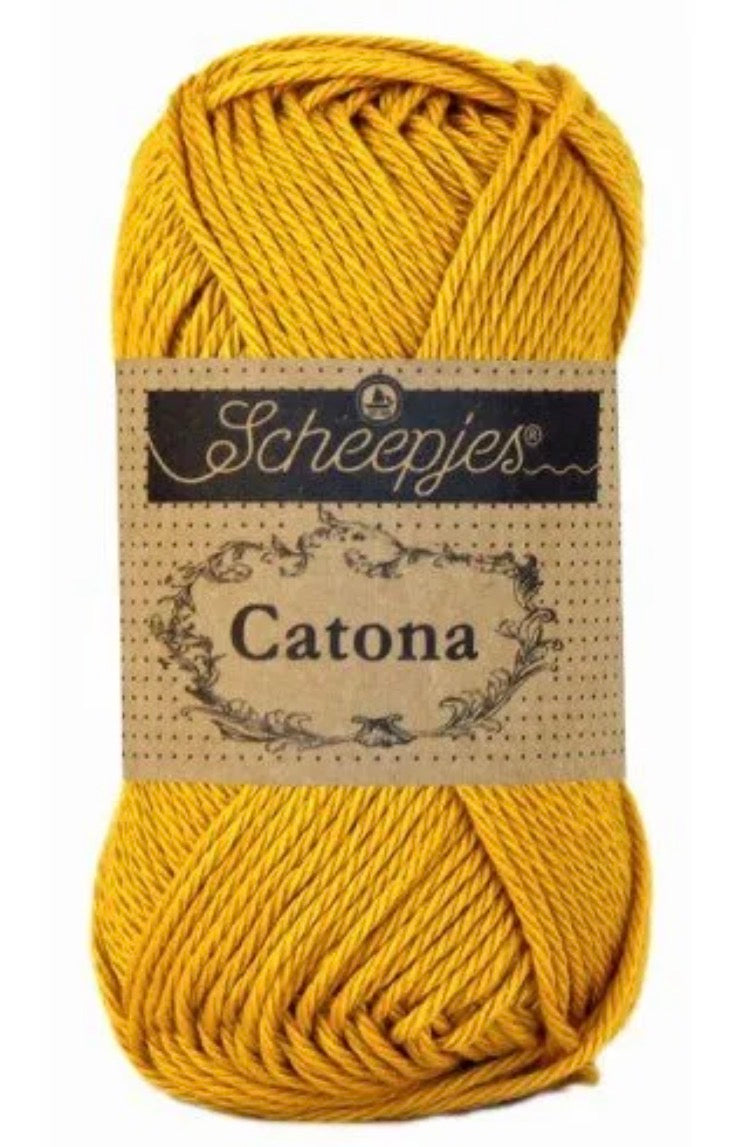 Catona 50g / 249 Safran / Coton premium pour crochet et amigurumi