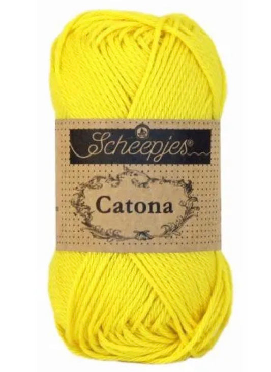 Catona 50g / 280 Lemon / Coton premium pour crochet et amigurumi