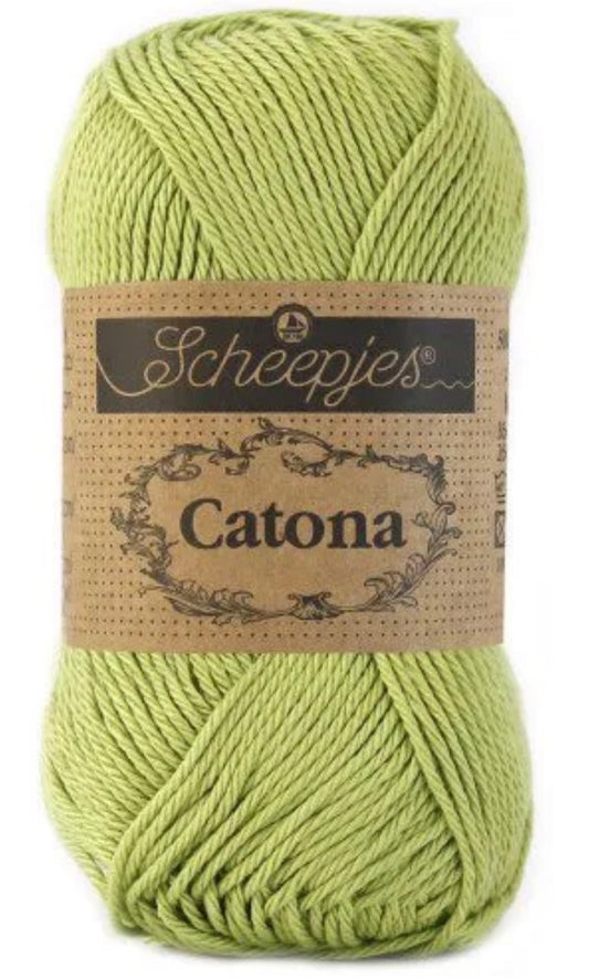 Catona 50g / 512 Lime / Coton premium pour crochet et amigurumi
