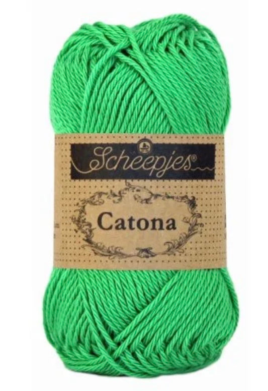 Catona 50g / 389 Apple green / Coton premium pour crochet et amigurumi