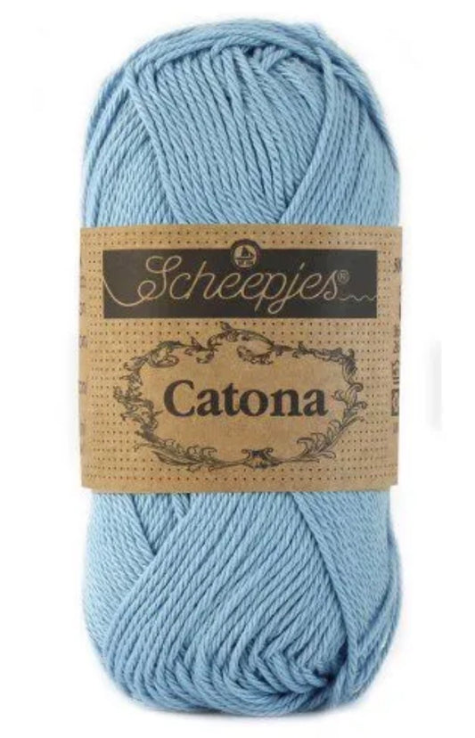 Catona 50g / 510 Sky blue / Coton premium pour crochet et amigurumi