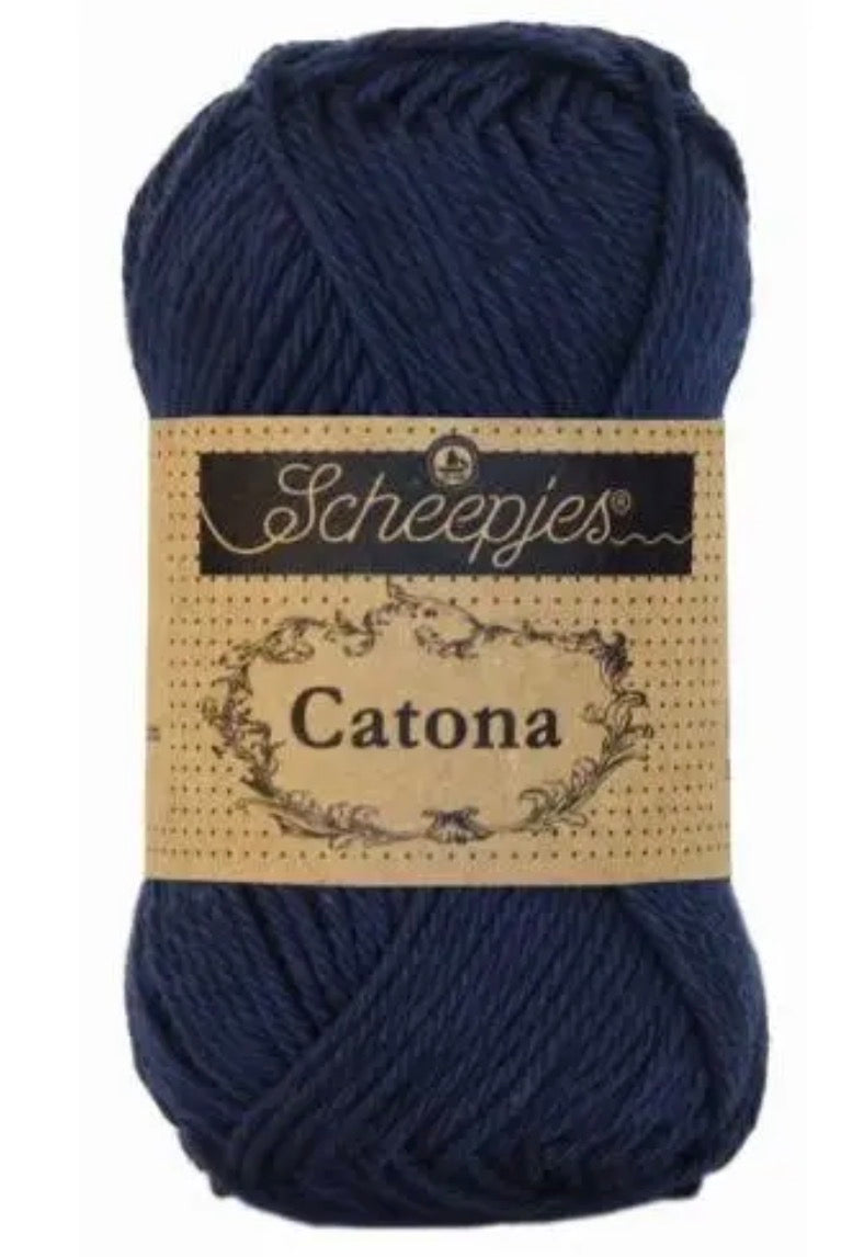 Catona 50g / 124 Ultramarine / Coton premium pour crochet et amigurumi
