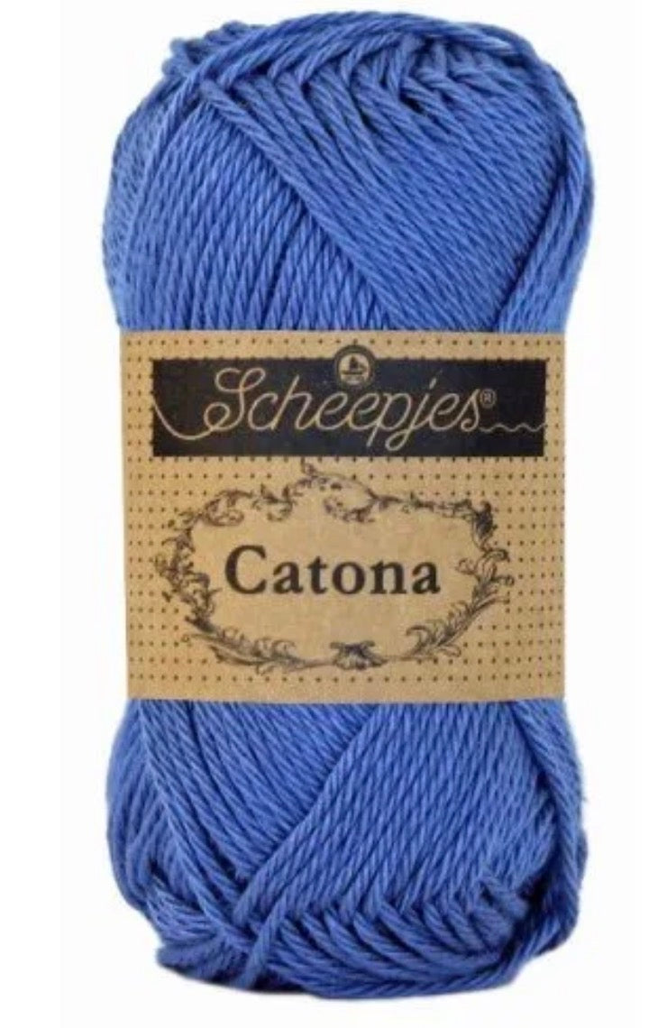 Catona 50g / 261 Capri blue / Coton premium pour crochet et amigurumi