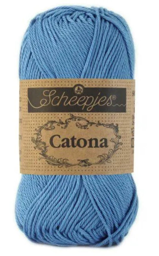 Catona 50g / 511 Cornflower / Coton premium pour crochet et amigurumi