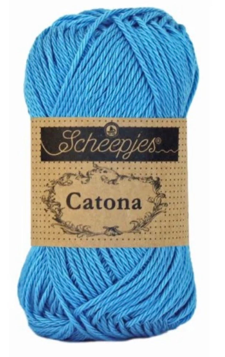 Catona 50g / 384 Powder blue / coton premium pour crochet et amigurumi