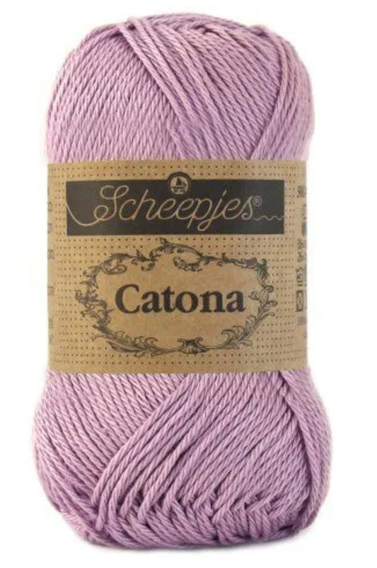 Catona 50g / 520 Lavender / Coton premium pour crochet et amigurumi