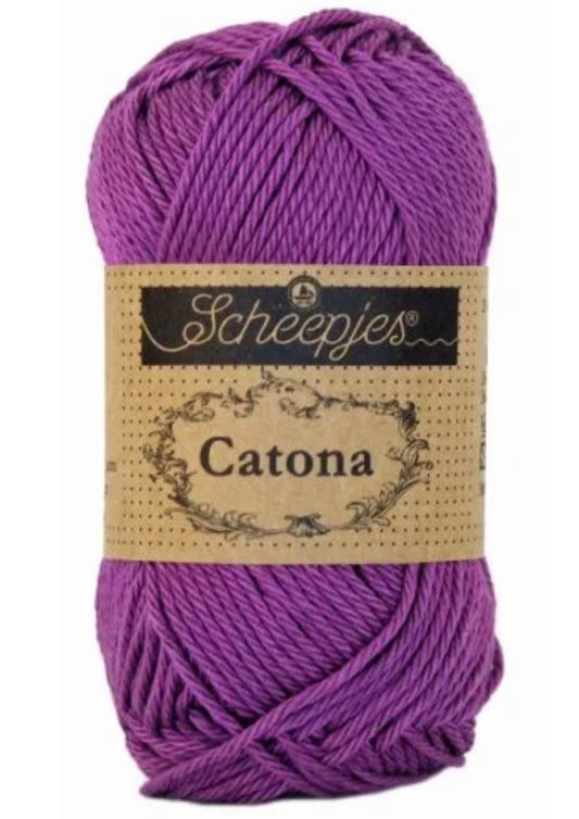Catona 50g / 282 Ultra violet / Coton premium pour crochet et amigurumi