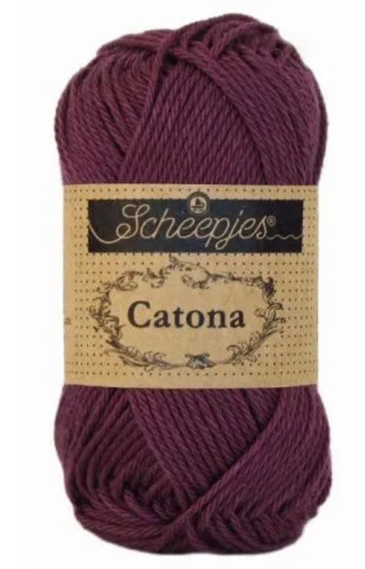 Catona 50g / 394 Shadow purple / Coton premium pour crochet et amigurumi