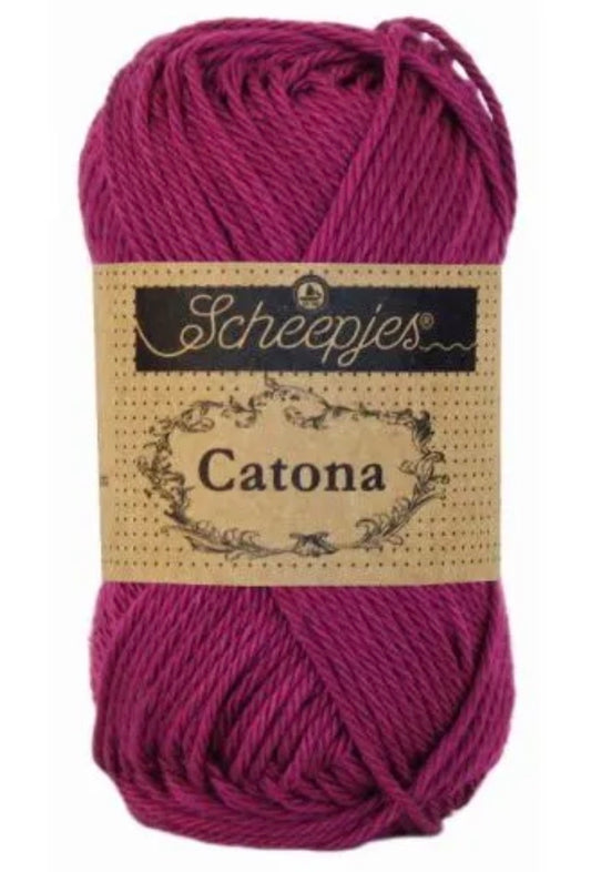 Catona 50g / 128 Tyrian purple / Coton premium pour crochet et amigurumi