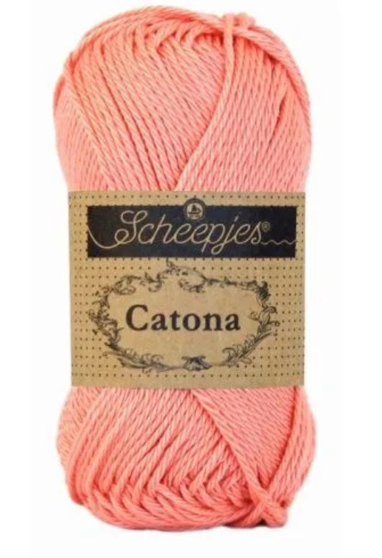 Catona 50g / 264 Light coral / Coton premium pour crochet et amigurumi