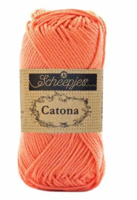 Catona 50g / 410 Rich coral / Coton premium pour crochet et amigurumi