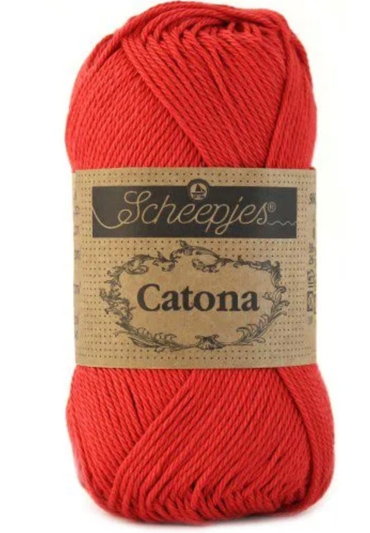 Catona 50g / 516 Candy apple / Coton premium pour crochet et amigurumi