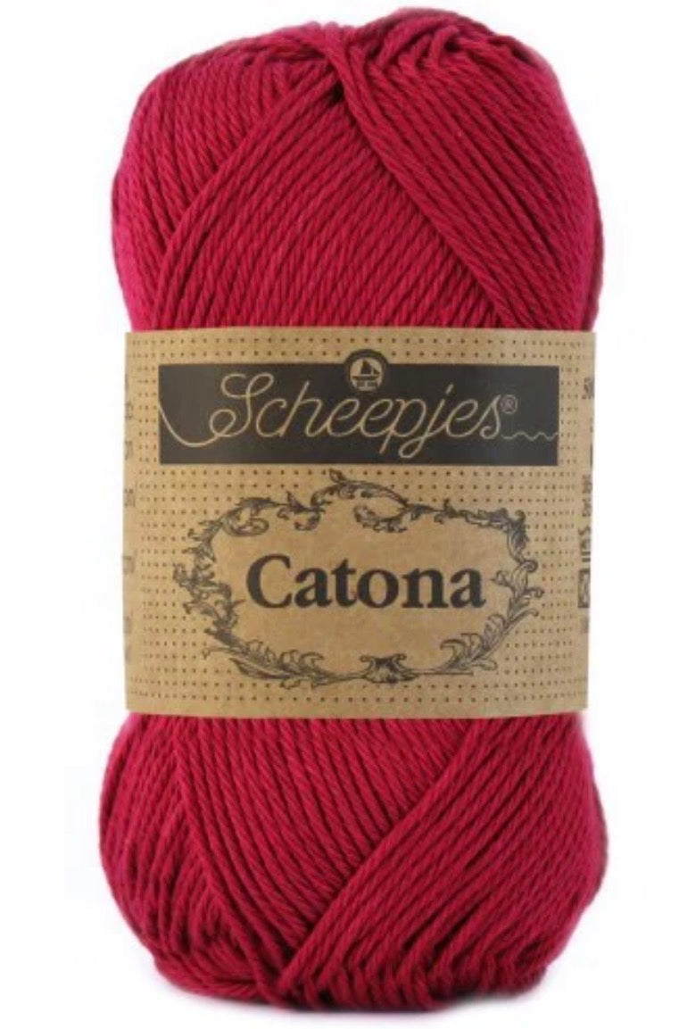 Catona 50g / 517 Ruby / Coton premium pour crochet et amigurumi