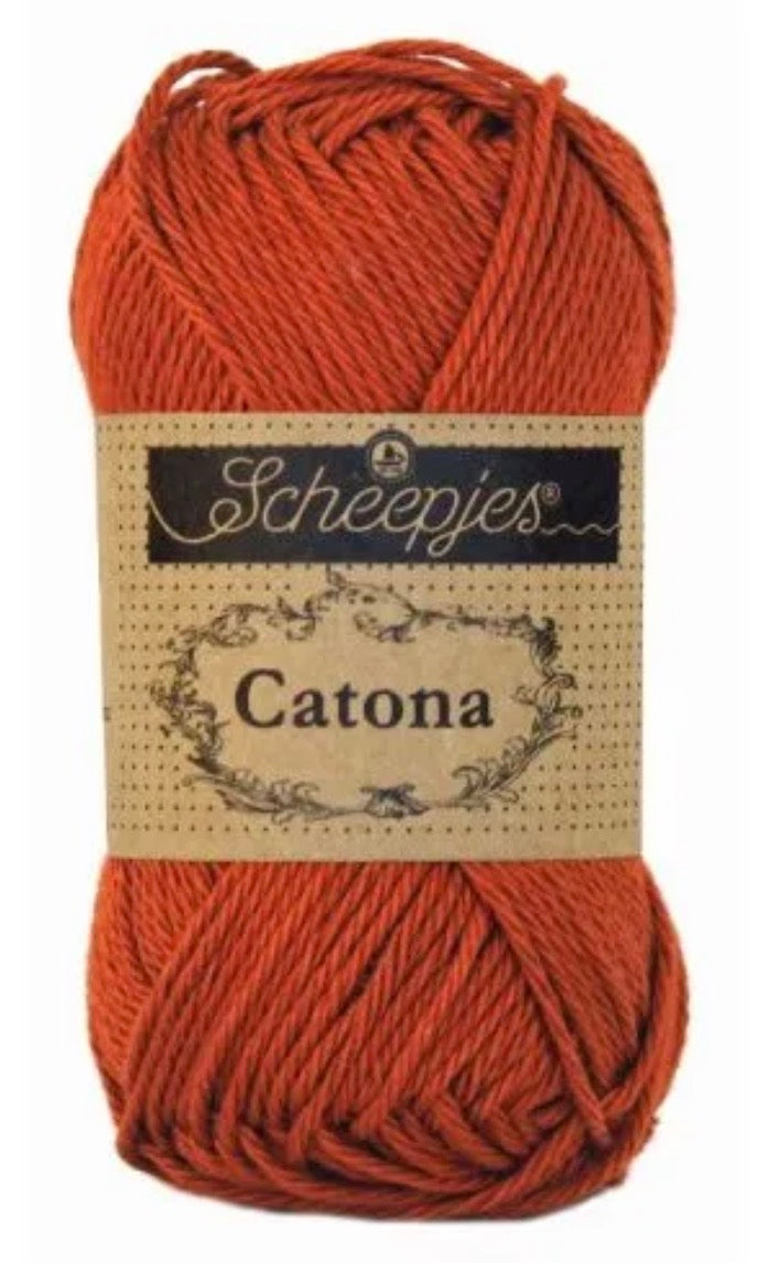 Catona 50g / 388 Rust / Coton premium pour crochet et amigurumi