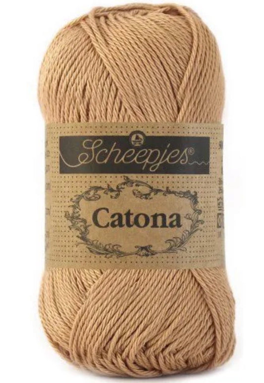 Catona 50g / 502 Camel / Coton premium pour crochet et amigurumi