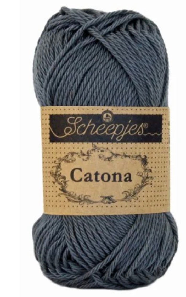 Catona 50g / 393 Charcoal / Coton premium pour crochet et amigurumi